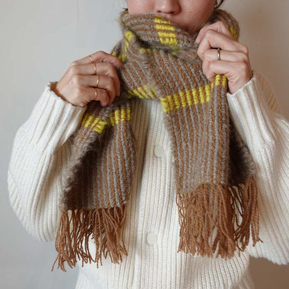 Hand-woven mohair scarf kit