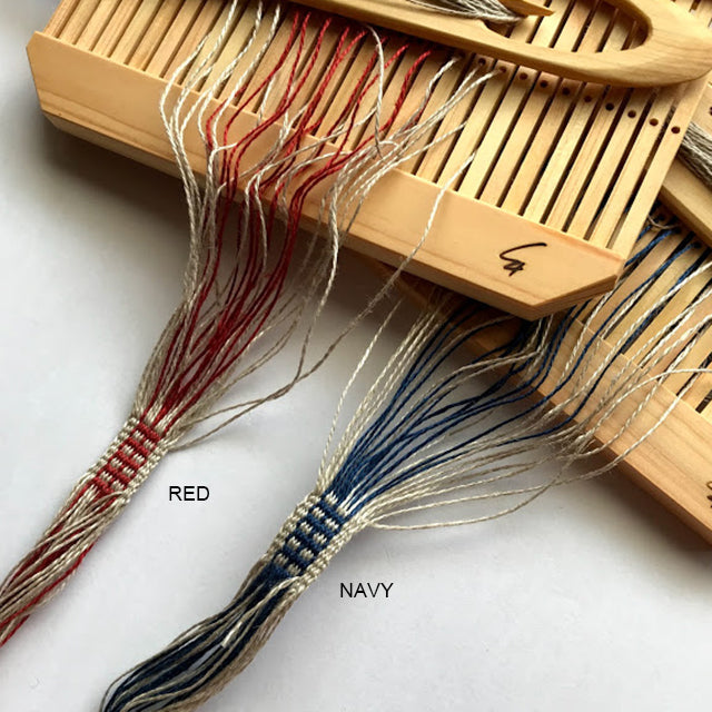 Band Weaving Kit / スウェーデン・リネン糸のバンド織りキット