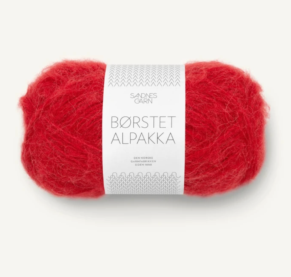 Borstet Alpakka