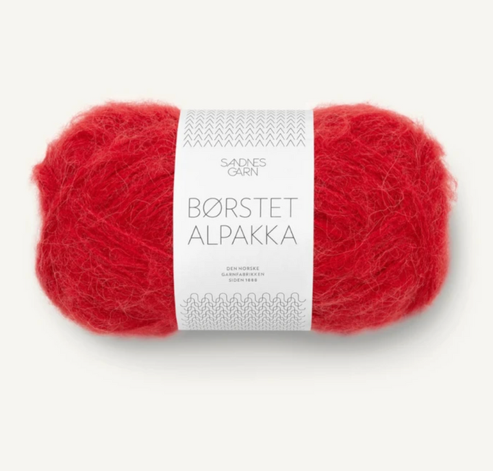 Borstet Alpakka
