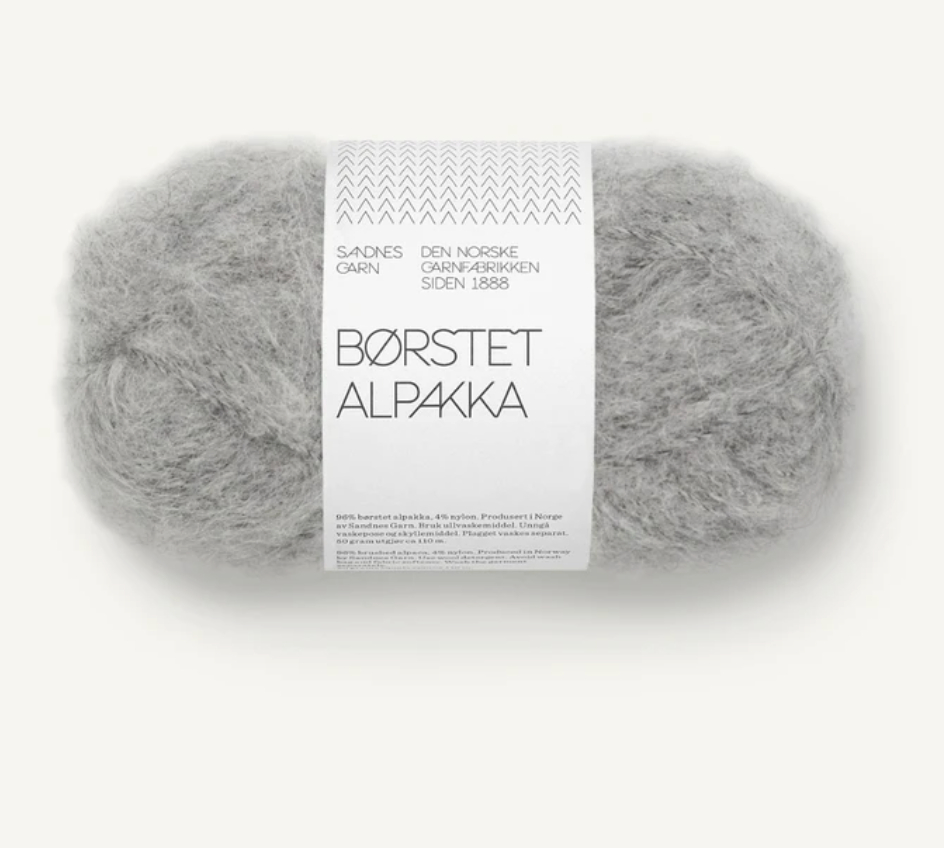 Borstet Alpakka