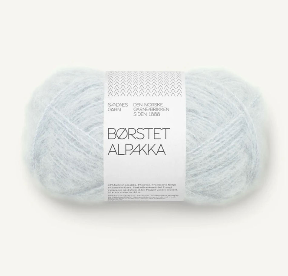 Borstet Alpakka