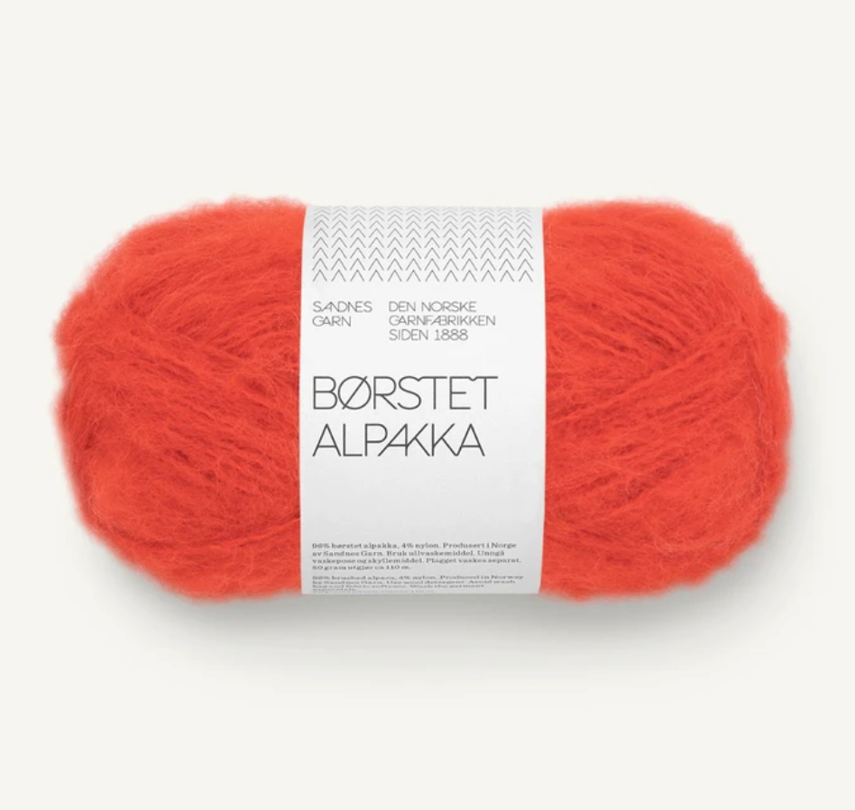 Borstet Alpakka