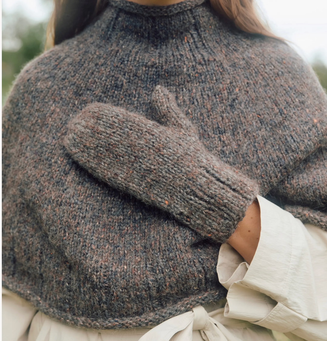 537 Heia Tweed Mitten キット