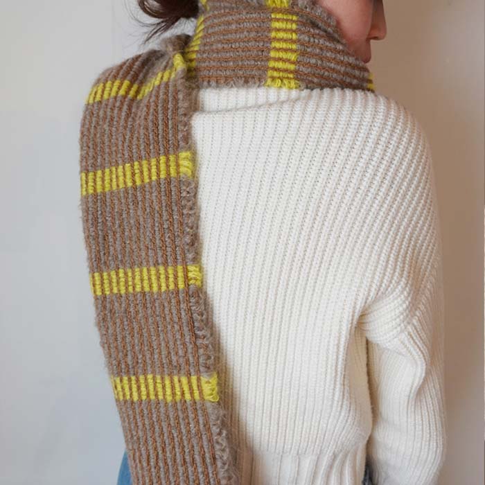 Hand-woven mohair scarf kit