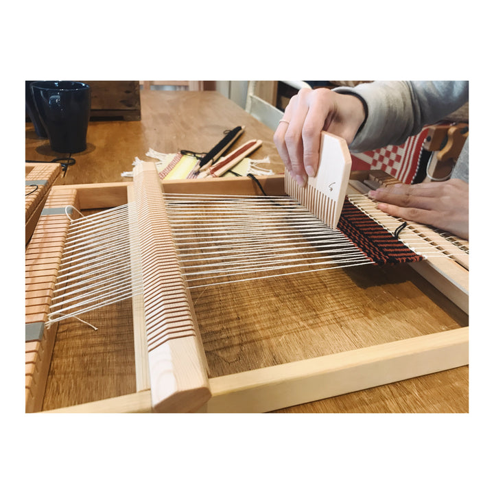 Weaving Loom Heddle Bar / 手織り木枠 綜絖バー