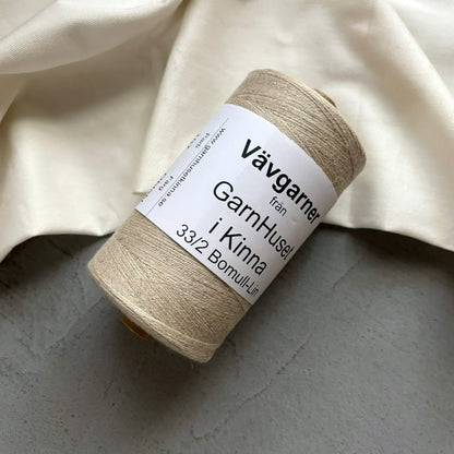 Bomull-Lin 33/2 Swedish cotton linen yarn