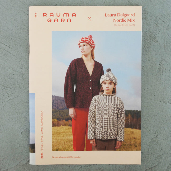 Rauma Garn パターンBook/ 455 Nordic Mix