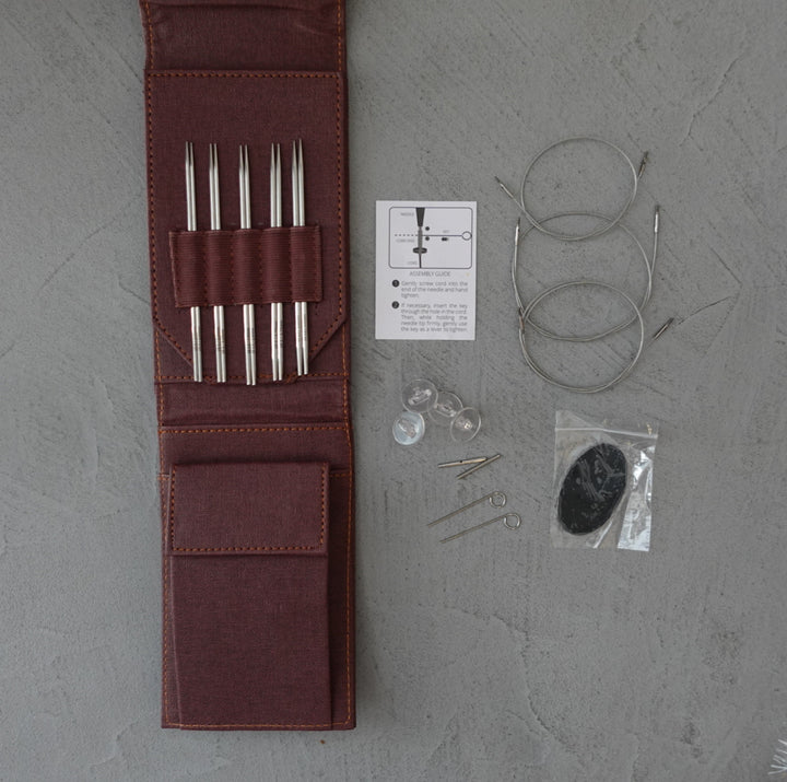 LYKKE 付け替え輪針 5inch Stainless steel 5本セット