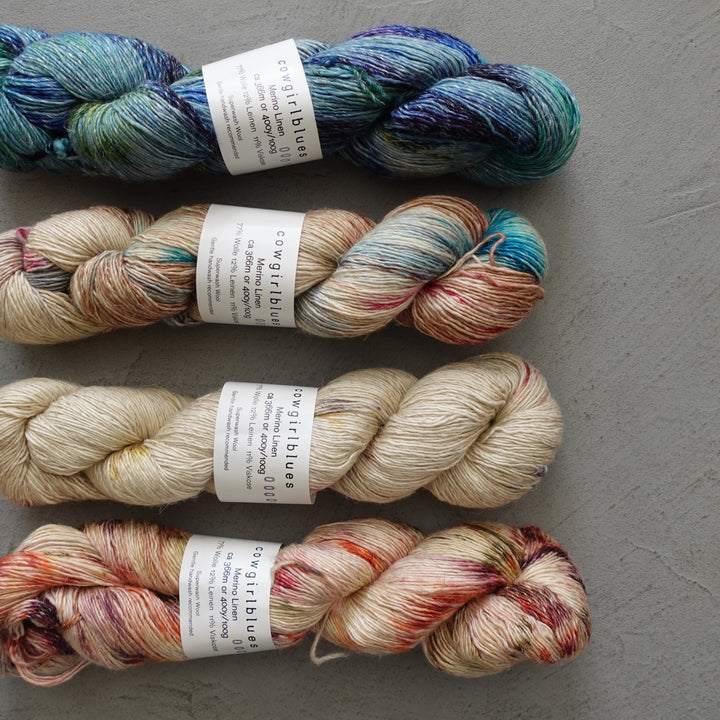 Merino Linen gradient hand-dyed