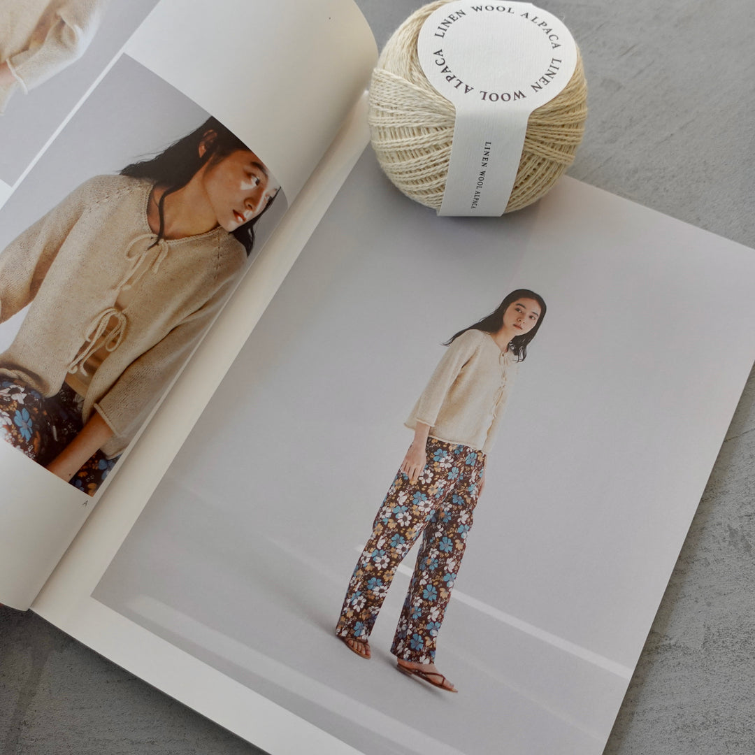 DARUMA Summer Wear フロントリボンカーディガン キット(無地)
