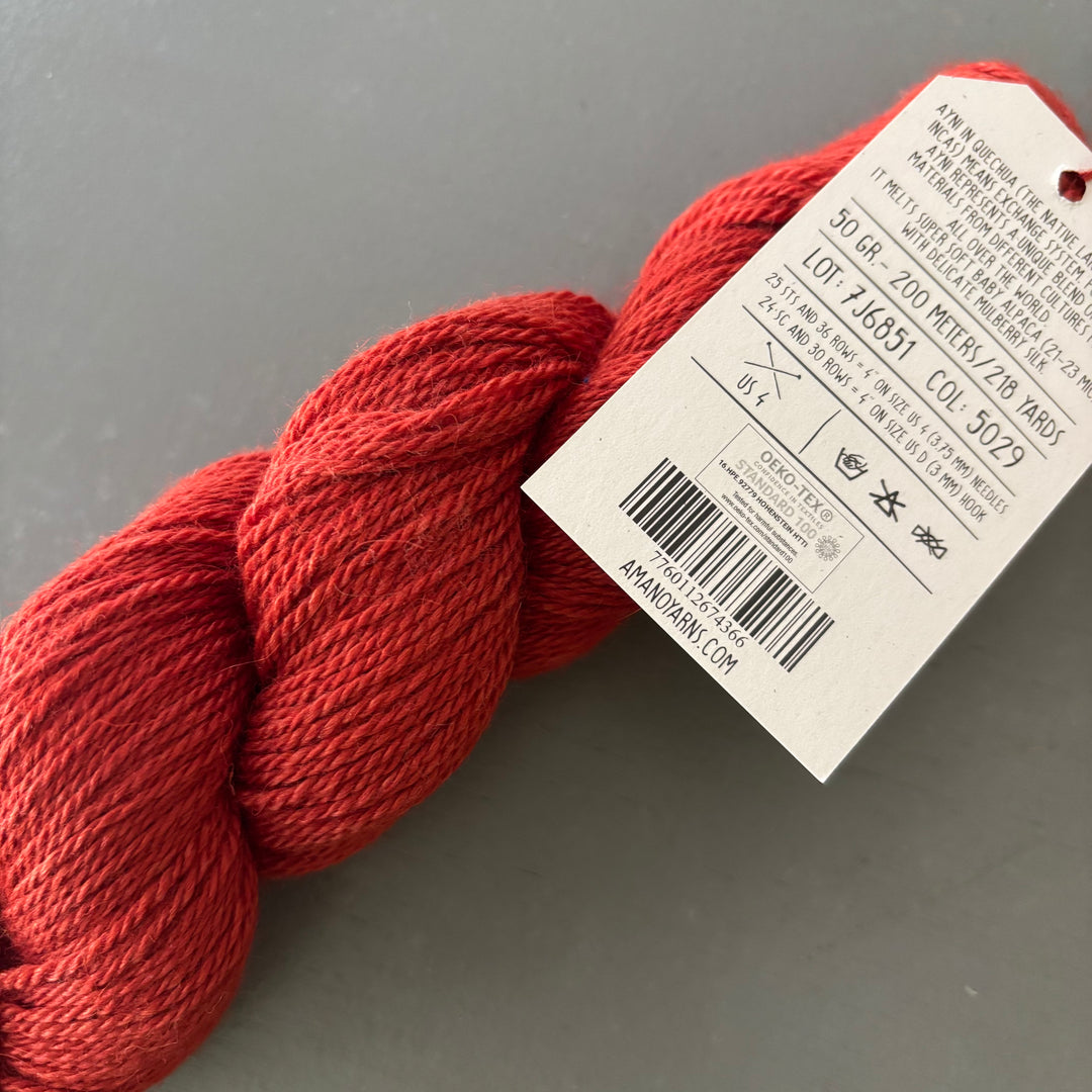 Ayni baby alpaca with mulberry silk