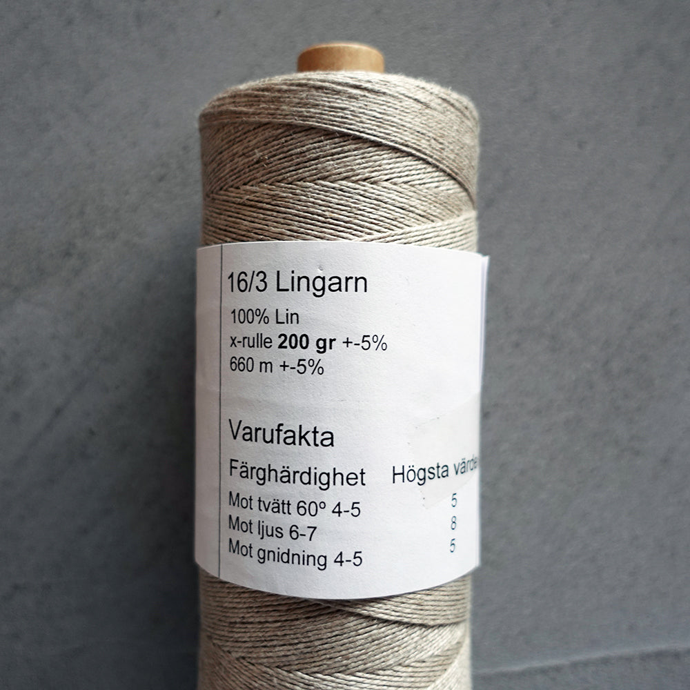 Lin 16/3 Oblekt Linen Yarn