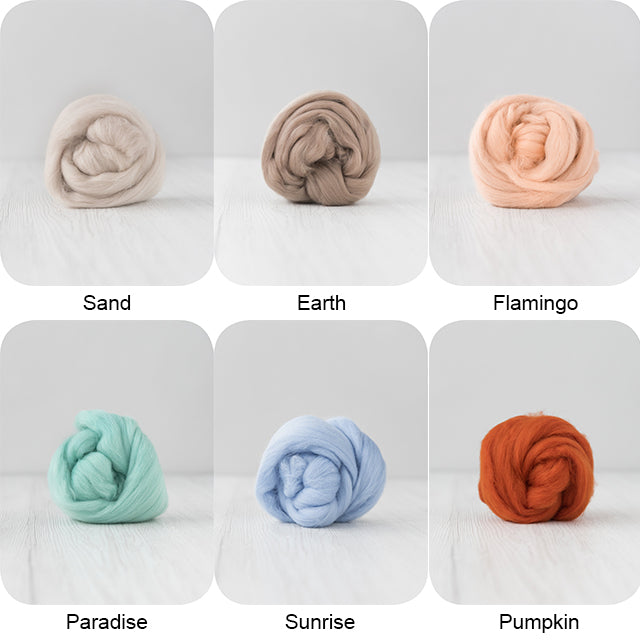 EXTRA FINE MERINO WOOL TOPS (The Classics Collection) / Merino wool top 100g