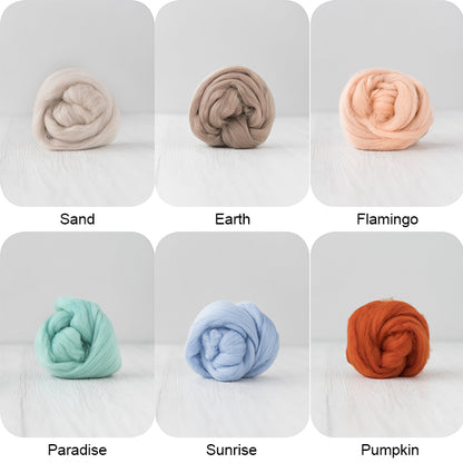 EXTRA FINE MERINO WOOL TOPS (The Classics Collection) / Merino wool top 100g