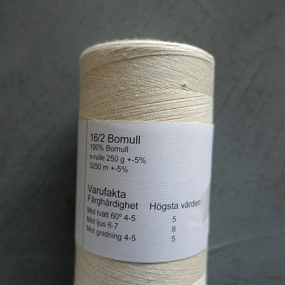 Bomull 16/2 Oblekt Cotton Yarn