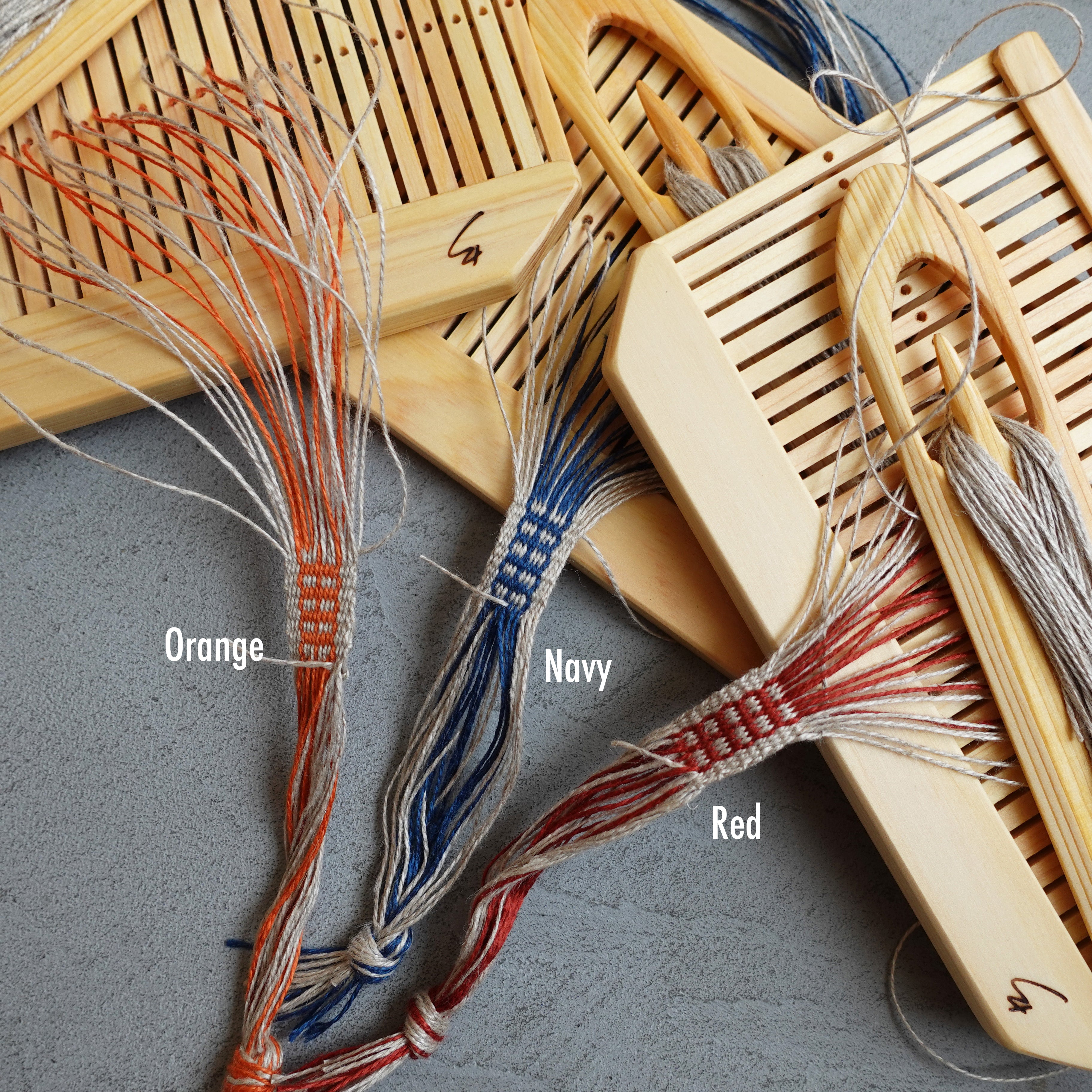 Band Weaving Kit / スウェーデン・リネン糸のバンド織りキット